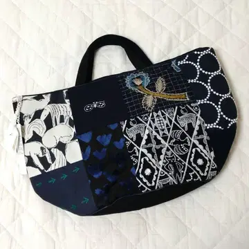 레어 택 포함 미나 페르호넨 피스 바스켓 백 dark mix