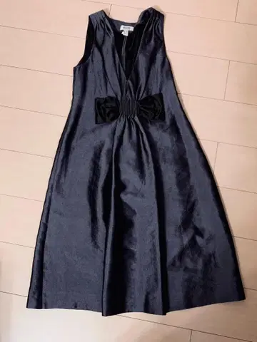 MOSCHINO: 이탈리아제 실크 울 슬리브리스 원피스