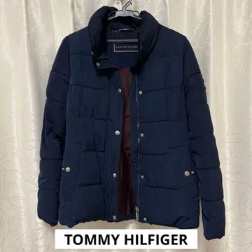 타미힐피거 네이비 컬러 숏 다운 자켓 S~M 상당 허리 라인