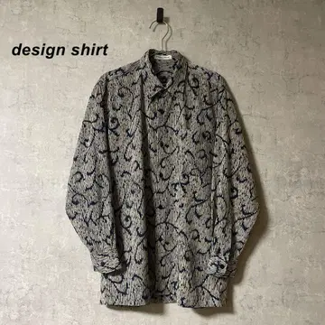 아트 디자인 셔츠 패턴 셔츠 레트로