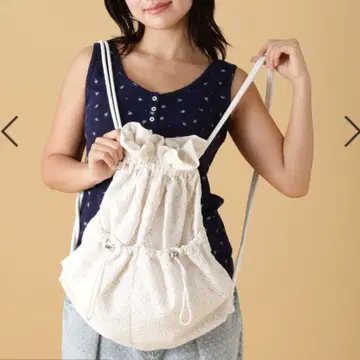 레이스 드로우 스트링 백