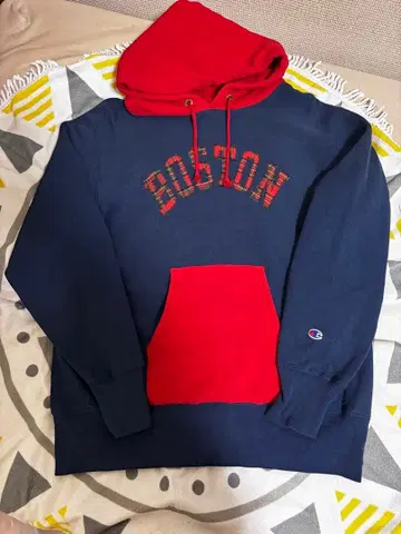 Champion 리버스 위브 보스턴 자수 후드티 XL