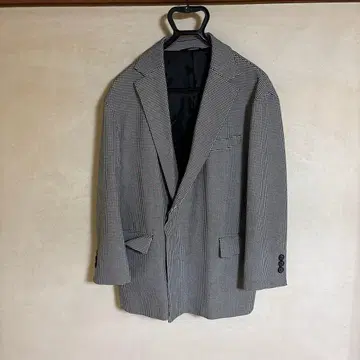 체크 무늬 블레스 자켓 L 사이즈 (comme ca men) 상하의 세트