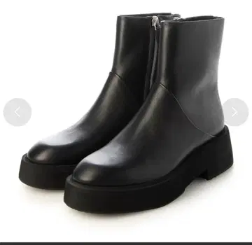 APOM 플랫폼 사이드 지퍼 부츠 50 (블랙)