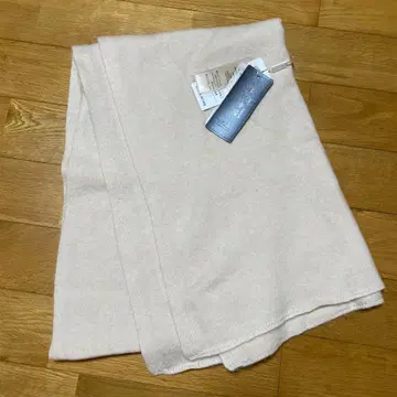 미사용 새상품 머플러 베이지 캐시미어 100%