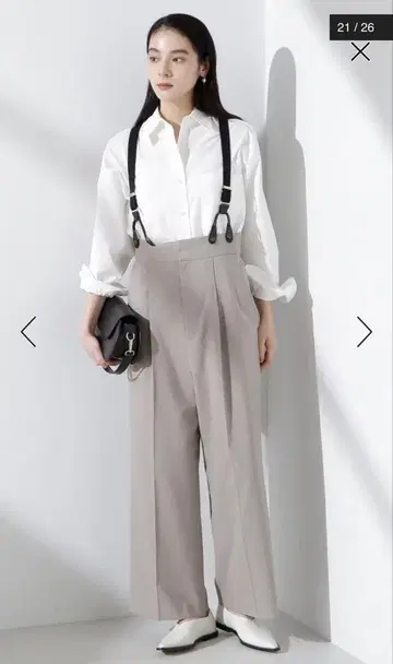 나노 유니버스 서스펜더 포함 살로펫 베이지 M