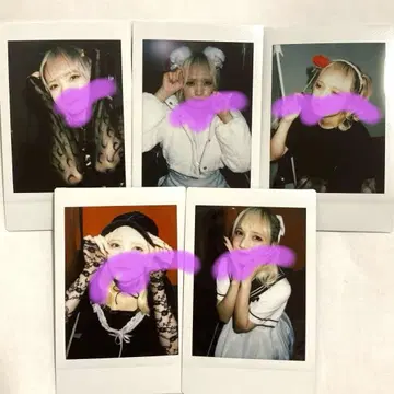 미야노 시즈카 외 멤버 생일 솔로 폴라로이드 5장 세트