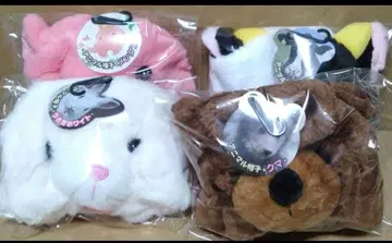 애니멀 모자 멘다코 소 곰 토끼 머리쓰개 어른 어린이 겸용