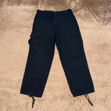 PUDALA 블랙 카고 팬츠