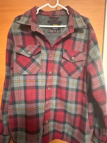 Lee 체크 무늬 플란넬 셔츠 M 사이즈