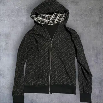 00's archive 올 패턴 자수 디자인 집업 후드티 y2k