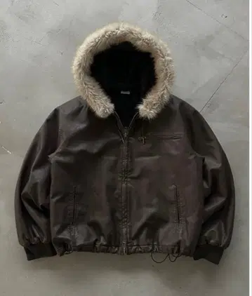 [ WISHFOREVER ] 드로코드 더블 지퍼 2WAY 후드 블루종