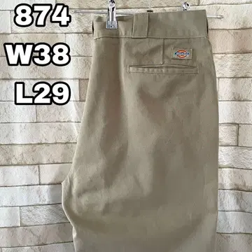 디키즈 워크 팬츠 874 자수 베이지 38 x 29