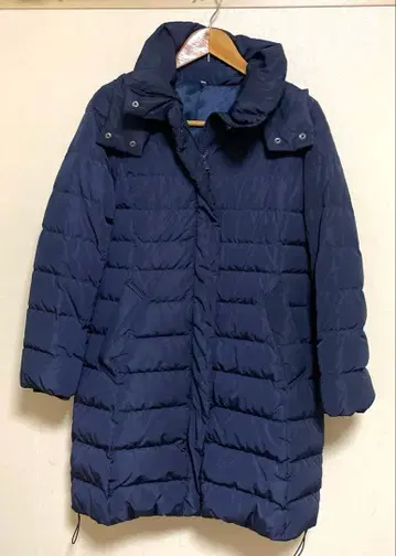 무인양품 후드 부착 다운 코트 S 사이즈
