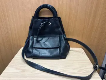 COMME CA 꼼사데모드 가죽 복조리 백 핸드 숄더 가방