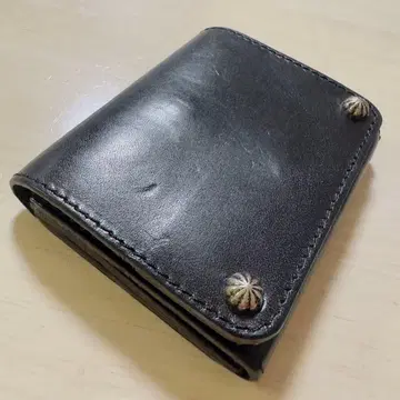 숏 트래커 지갑 도치기 가죽