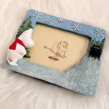 [ 새상품 미사용 ] 무민 사진 프레임 눈꽃 디자인