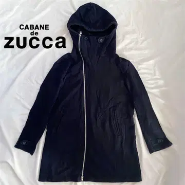 CABANE de ZUCCA 롱 후드티 변형 사선 지퍼 오버 사이즈