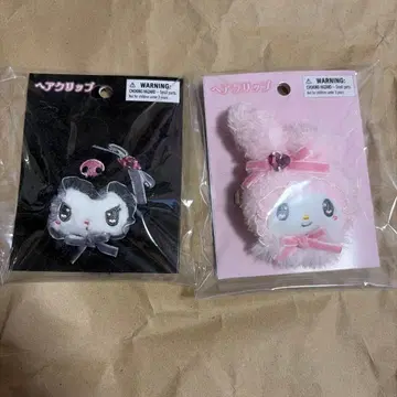 마이멜로디 쿠로미 헤어 클립 2종 새상품 미사용 미개봉품