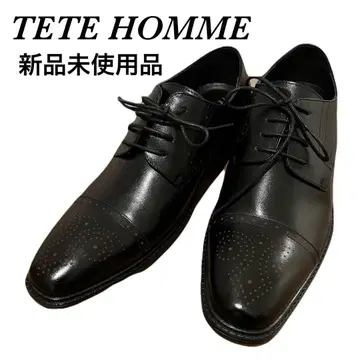 [ 미사용 새상품 ] TETE HOMME 윙팁 드레스 신발 27