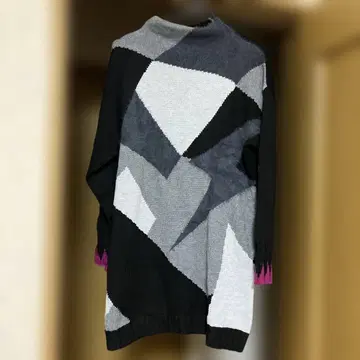 기하학 패턴 긴팔 튜닉 [ SUPER LADY 야마모토 간사이 ]