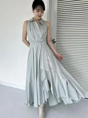 프레이 아이디 슬리브리스 일레헴 셔츠 원피스 민트