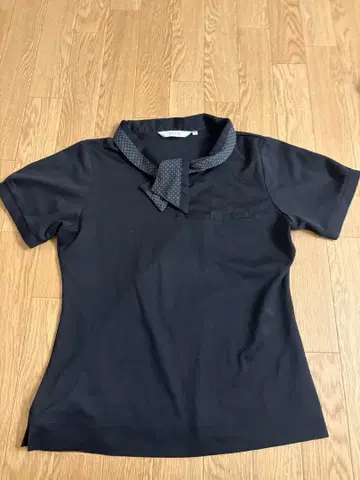 카시마 ENJOY 스카프 폴로 셔츠 사무복 M 2장 블랙