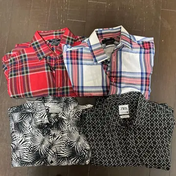 ZARA 긴팔 셔츠 4개 세트