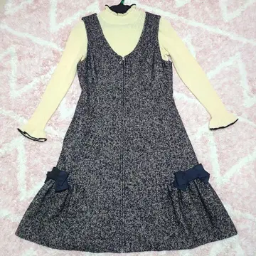 M'S GRACY 트위드풍 오버롤 스커트 38 새상품급