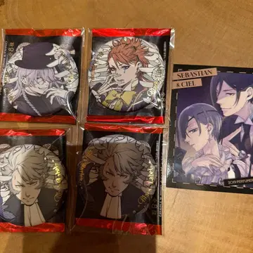 흑집사 Black Label 트레이딩 캔뱃지 4점