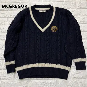 McGREGOR 칠드런 니트 스웨터 M 사이즈 엠블럼 자수