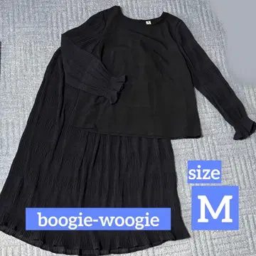 부기우기 여성용 스커트 셋업 M 사이즈 네이비