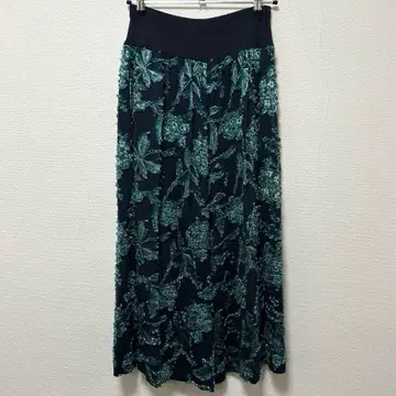 BEARDSLEY 올 패턴 이지 팬츠 와이드 팬츠 네이비 계열 꽃무늬