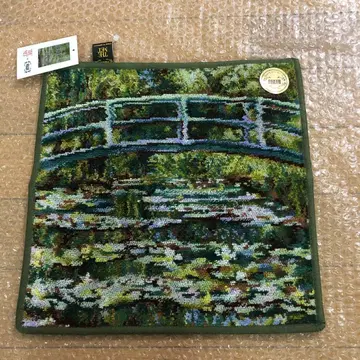 페이러 모네 손수건 MET 수련에 걸린 다리 미사용 새상품 택 포함