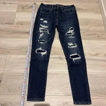 아메리칸 이글 데미지 데님 제깅스