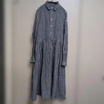 올드맨테일러 린넨 긴팔 셔츠 원피스 M 사이즈 데님