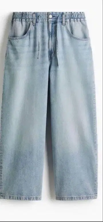 H&M SUPER BAGGY FIT 라이트 블루 데님 팬츠 사이즈 S