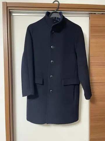 유나이티드 애로우즈 네이비 울 체스터 코트 스탠드 카라 사이즈 S