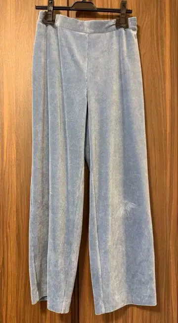 드레 스테리아 코듀로이 와이드 팬츠 블루 40