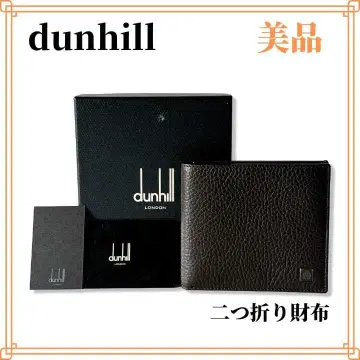 [새상품급] dunhill 던힐 접이식 지갑 다크 브라운 가죽