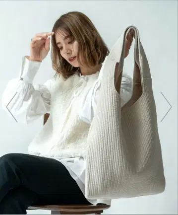 누비 마르쉐백 누비백 토트백 카페 베이지