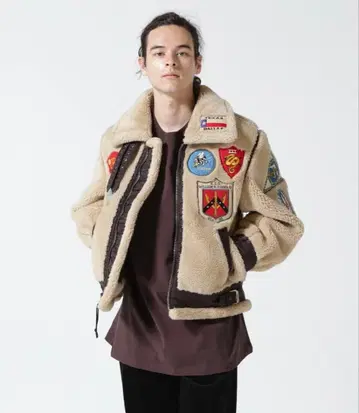 AVIREX 무스탕 자켓 보아