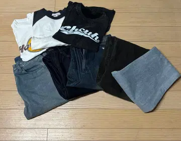 중학생 고등학생 데님 T셔츠 롱티 묶음 판매