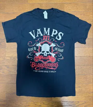 [새상품급] VAMPS 반팔 티셔츠 hyde 북미 투어 M 사이즈