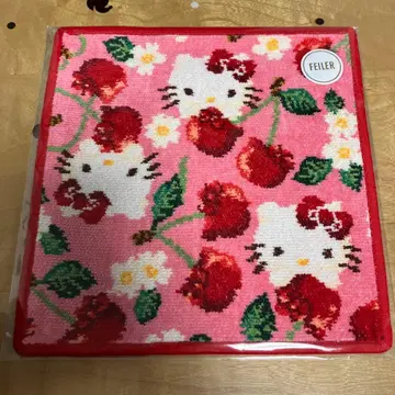 새상품 미사용 페이러 키티 체리 손수건