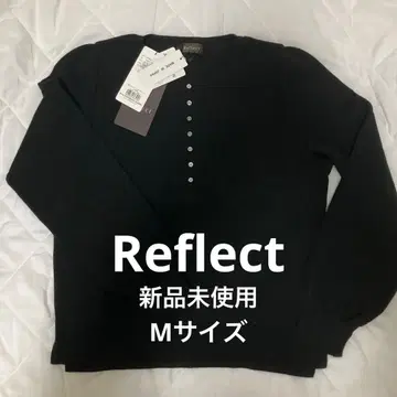 리플렉트 리브 블랙 니트 긴팔