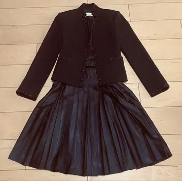 엠프리미어 트위드 자켓 플리츠 스커트 입학식 졸업식