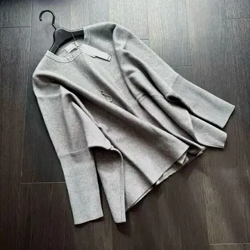 새상품 스콧 클럽 리브 소매 루즈핏 세련된 돌먼 니트 야마다야 그레이