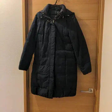 쿠미쿄쿠 네이비 롱 다운 코트 M