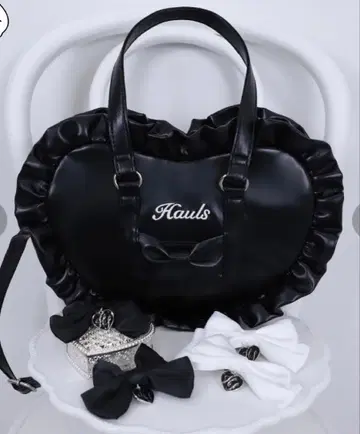 Hauls 하우루즈 리본 PU 숄더백